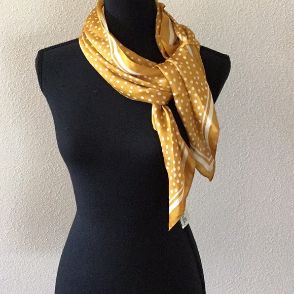 Cleobella Gold Polka Dot Scarf - Picture 1 of 2